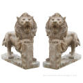 Large outdoor decoration a pair stone outdoor lion statue